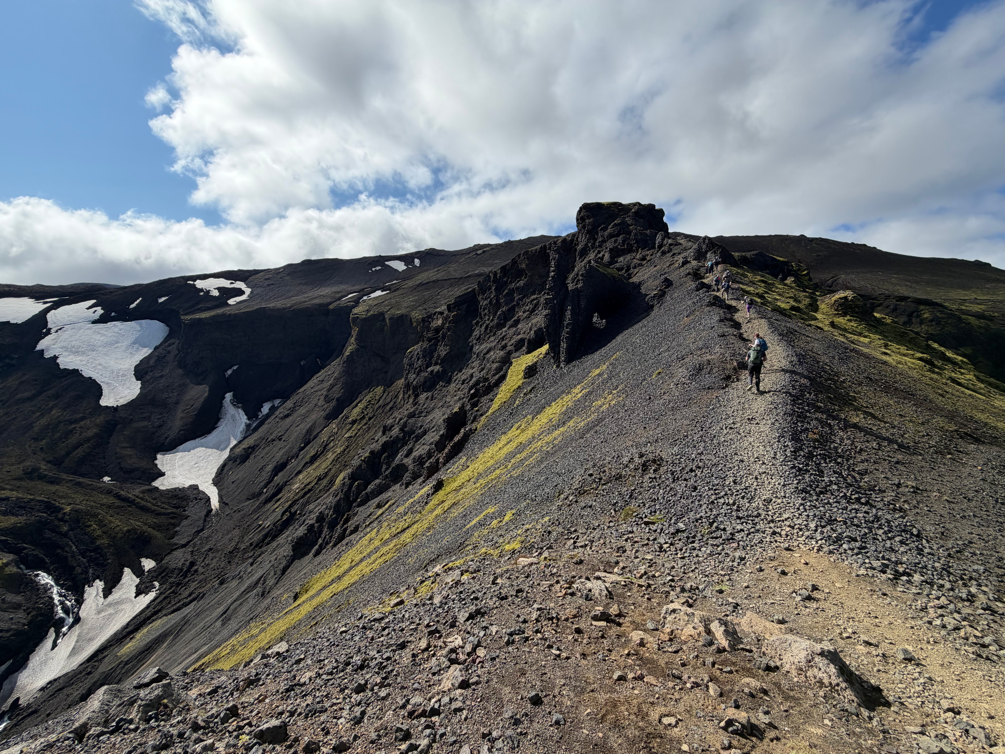Iceland — volcanic gorge and steep gullies